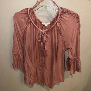 Solitaire rust/burnt orange color top